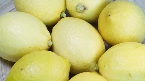 Close Up Lemon 库存影片 97292860