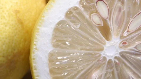 Close up Lemon Slices Video stock 97291690