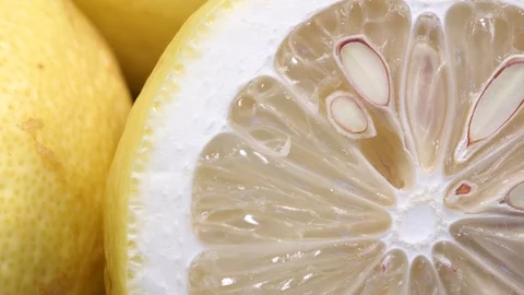 Close up Lemon Slices Video stock 97291767