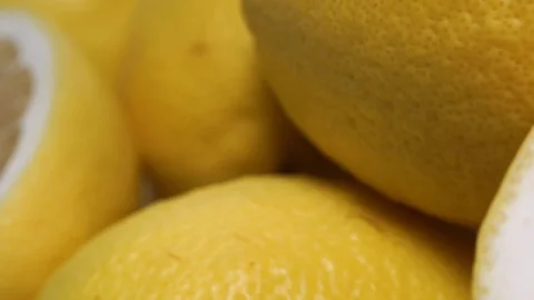 Close up Lemon Slices Video stock 97291779