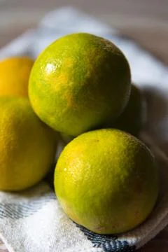 Close up of lemons on a background Stock Photos