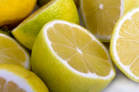 Close Up of Lemons Stock Photos