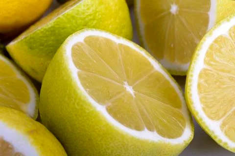 Close Up of Lemons Stock Photos