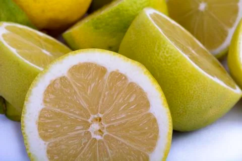 Close Up of Lemons Stock Photos