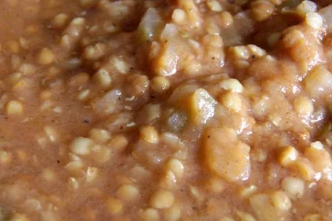 Close-up of Lentil Soup Stock Photos