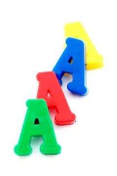 Close-up of letters Stock Photos