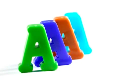 Close-up of letters Stock Photos