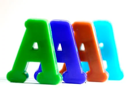 Close-up of letters Stock Photos