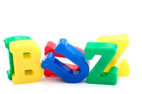 Close-up of letters Stock-Fotos