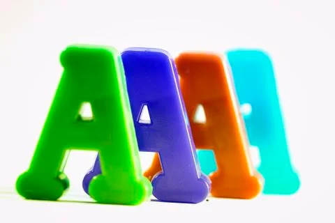 Close-up of letters Stock Photos