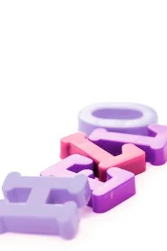 Close-up of letters Stock Photos