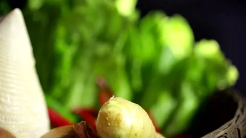 Close-up of lettuce Stock Footage 236558571