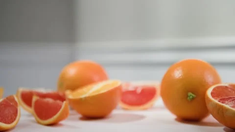 Close Up Lifting Fresh Squeezed Juice Glass Morning Stock Footage 330091776