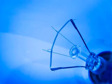 Close up of light bulb filaments Stock Photos