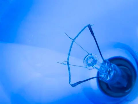 Close up of light bulb filaments Stock Photos