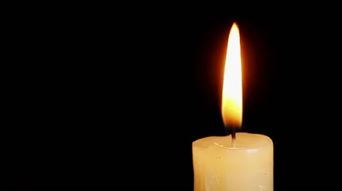 Close up of light of candle Stock Footage 61168270