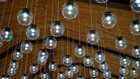 Close up of lighting decor Stock Footage 137262112