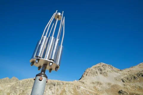 Close-up of a lightning rod 库存照片