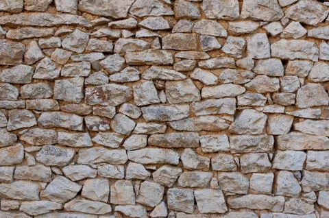 Close up of a limestone wall Stock Photos