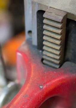 Close-up of linear gears Fotos de archivo