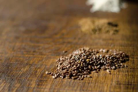 Close-up of linseed Stock Photos