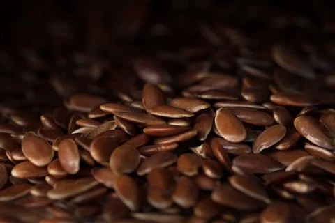 Close up of linseeds Foto stock