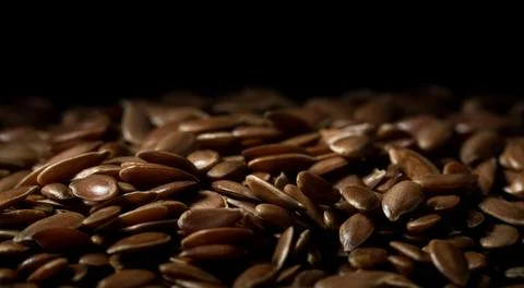 Close up of linseeds Stock Photos