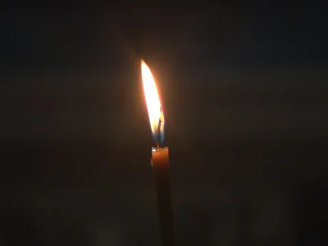 Close-up of lit candle Stock Footage 74492000