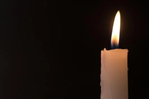 Close up of a Lit Candle Stock Photos