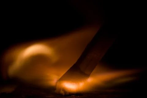 Close up of Lit Match Stock Photos