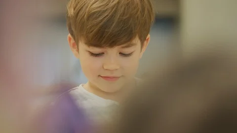 Close up of a little boy Stock Footage 99999863