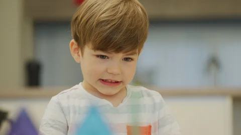 Close up of a little boy Stock Footage 99999889