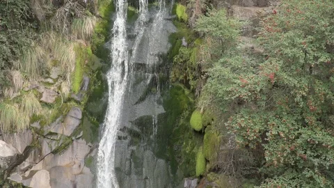 Close up of a little waterfall  Stock Footage 125096057
