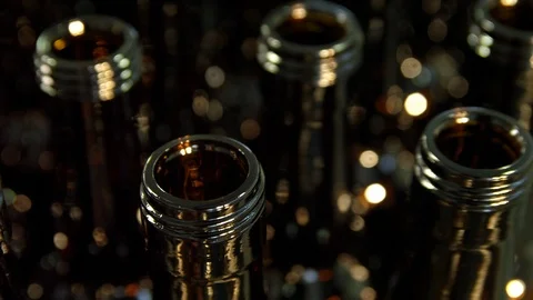 Close-Up, Lockdown, 10 Seconds Or Greater, Indoors, Day, Bottle, Industry, Food Stock Footage 94027804