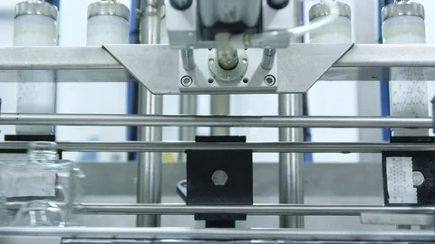 Close-Up, Lockdown, 10 Seconds Or Greater, Indoors, Day, Bottle, Industry, Stock Footage 95854076