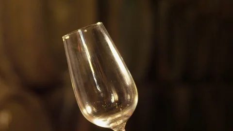 Close-Up, Lockdown, 20 Seconds Or Greater, Wine, Wine Glass, Indoors, Day, Focus Video stock 94023885