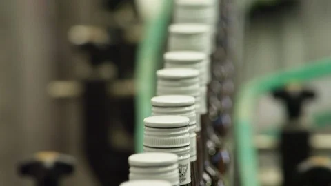 Close-Up, Lockdown, 30 Seconds Or Greater, Indoors, Day, Bottle, Industry, Stock-Footage 94029648