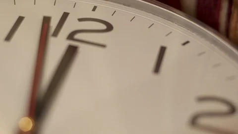 Close-up lockdown shot of second hand moving on white watch - Zurich, Stock Footage 129204827