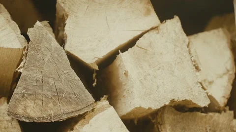 Close Up Log Stash Stock Footage 284761028