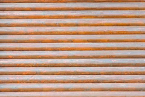 Close-up of a log wall as a background 스톡 사진