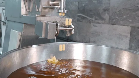 Close-up of Lokma balls being deep fried making traditional turkish sweet pastry Video stock 227426755