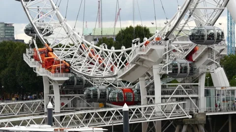 Close up London Eye Video stock 40954695