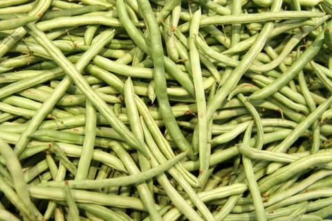 Close up of long beans Stock Photos
