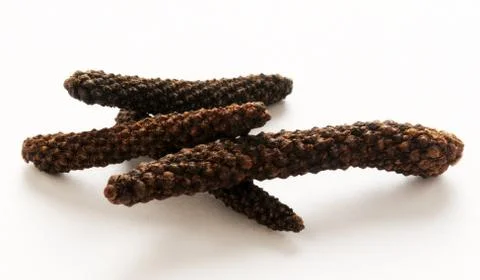 Close up on long pepper Stock Photos