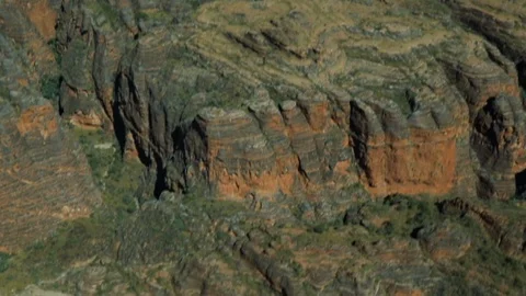 A close look at deep craters and rivens Stock Footage 100350513