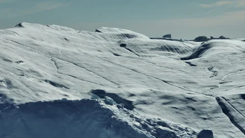 Close Look at Iceberg Texture Aerial Stock Footage 292940539