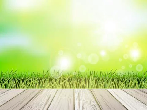 Close-up look at natural grass background Stock Illustration