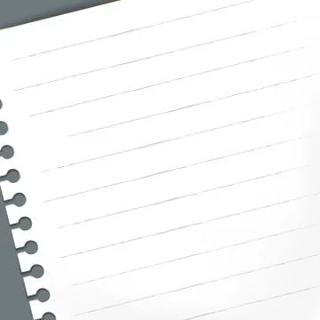 Close up look at the note paper Stock Illustration
