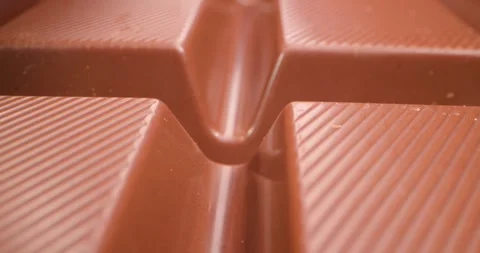 Close look at smooth chocolate texture in a candy factory during production Stock Footage 325099409
