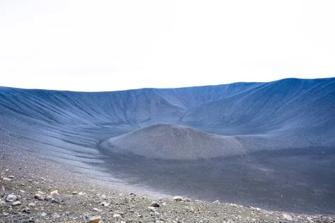 A Close Look At A Tuff Ring Volcano Stock Photos